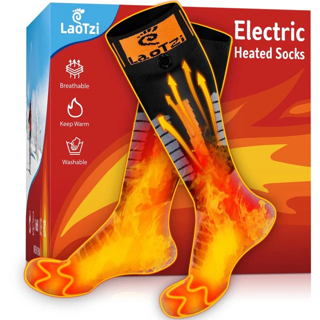 5000mAh Rechargeable Heated Socks for Men and Women, Warm and Thermal Battery...