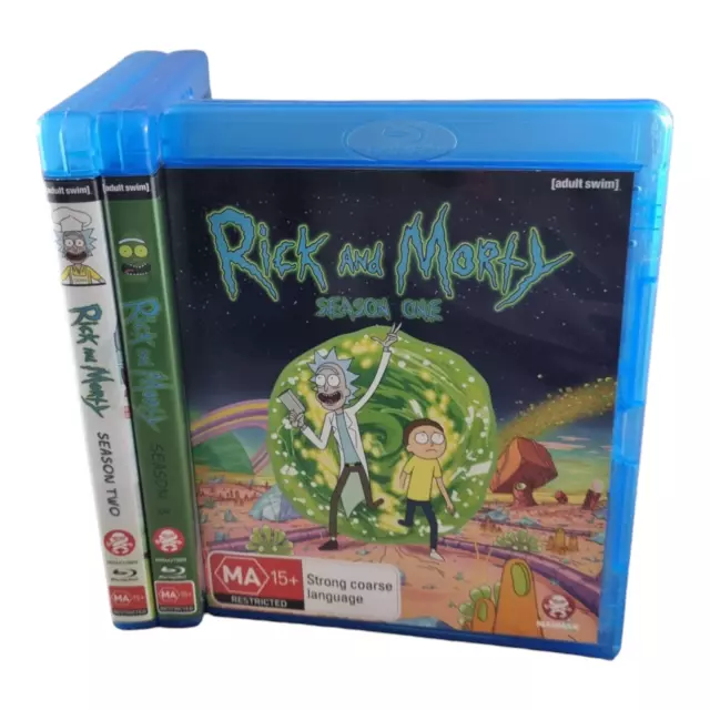 Rick And Morty Seasons 1-3 - Blu-Ray - Region Free - Adult Swim