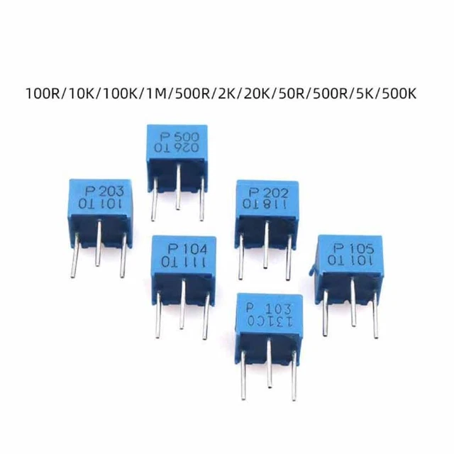 3362P Potentiometer Precision Adjustable Resistance 50R 100R 200R 500R 2K 5K- 1M