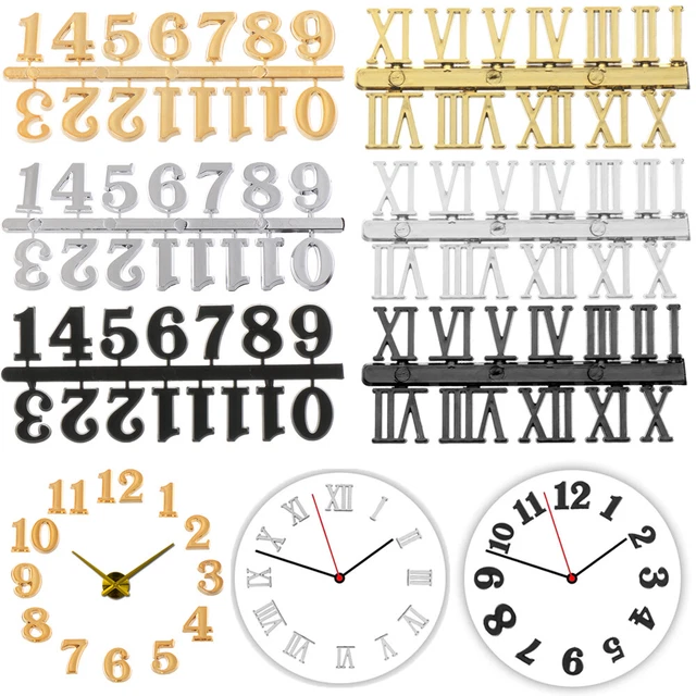 à quartz Chiffres romains Accessoires numériques d'horloge Chiffres arabes