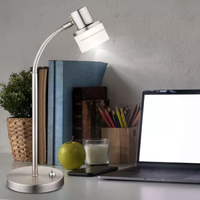 Hochwertige Schreib Tisch Lampe beweglicher Büro Strahler LED Leuchte Flur Spot 2