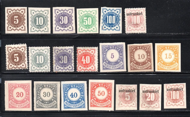 Deutschland/Privatpost- Mülheim-Deutz, kleines Los mit 20 Briefmarken, m.F.