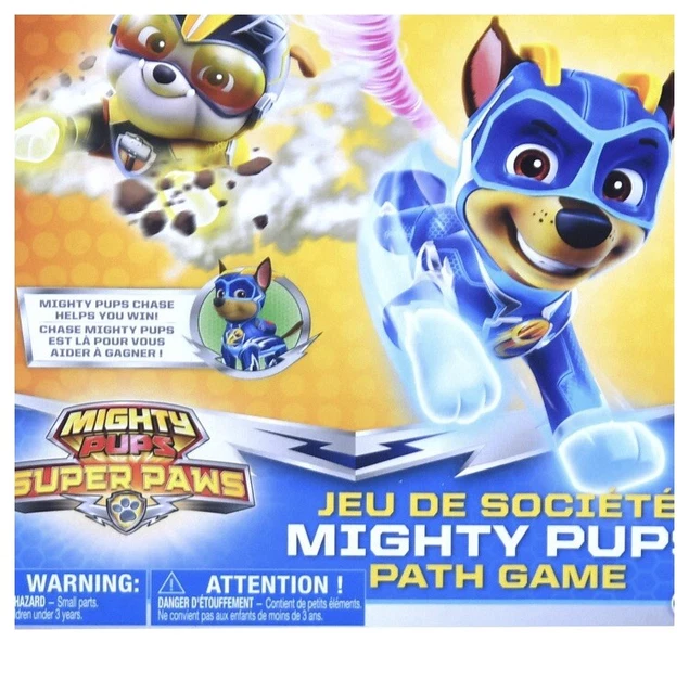 PAW PATROL MIGHTY PUPS PATH GAME 24 PLAYERS & Mighty PUPS CHASE Toy