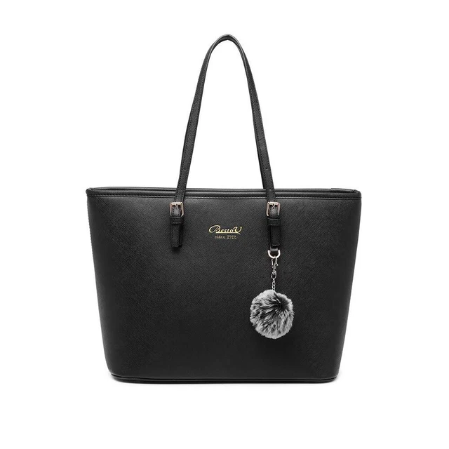 Sac à Main Femme BestoU 3 Pièces - PU Cuir - Portefeuille Inclus - Bandoulière Réglable