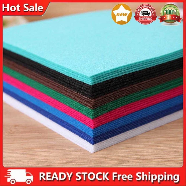 40 piezas Tela no tejida Hágalo usted mismo Artesanía 10x10 cm Surtido de colores para niños Para muñecas Juguetes