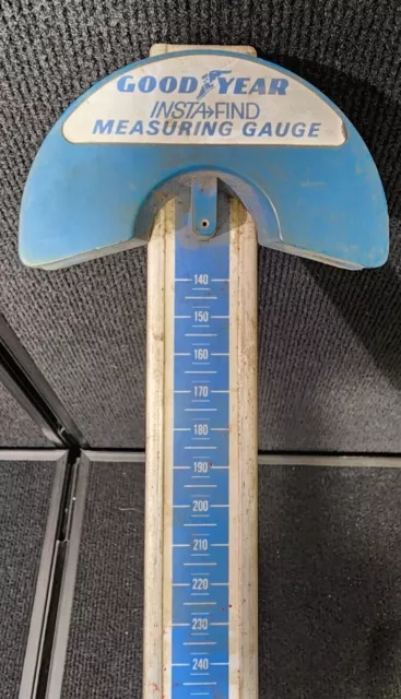 RARE VINTAGE Good Year Insta-find BELT Measuring Gauge MAN CAVE GARAGE 3