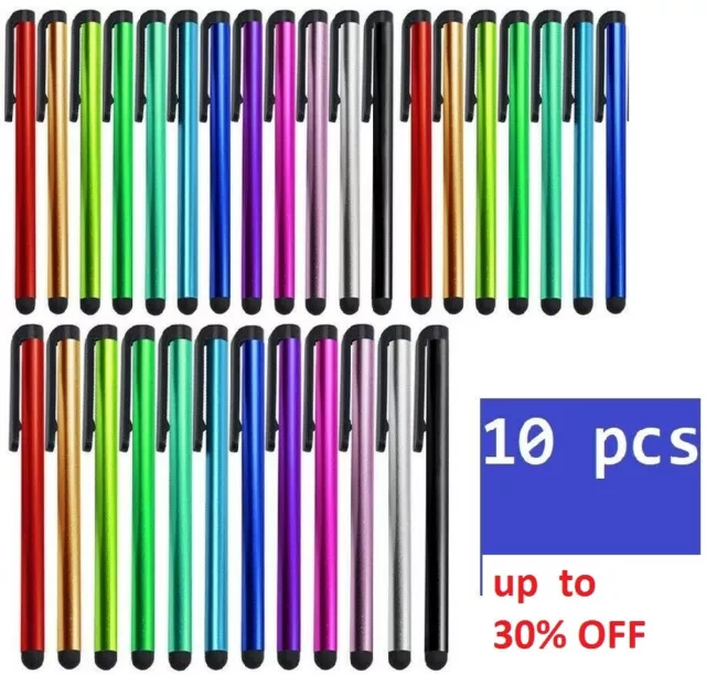 10xTouch Screen Stylus  Ball Pens For ALL iPhone iPad  SAMSUNG Tablet Android #1