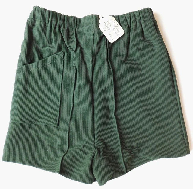 Pantaloncini vintage bambini coccinella verde nylon età 6 INUTILIZZATI ANNI '60 '70 ragazzo