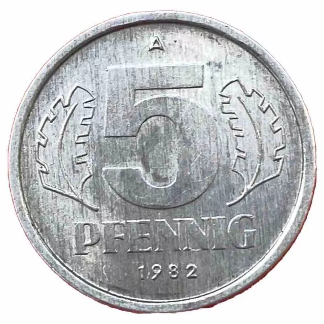 Ddr 1982 5 Pfennig  Matt - Jäger 1509 - Erhaltung Rar !