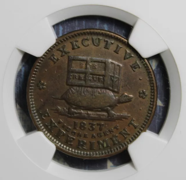 1837 Ht-33  Illustrious Predecessor Ngc Xf 40 Bn Hard Times Collector Token