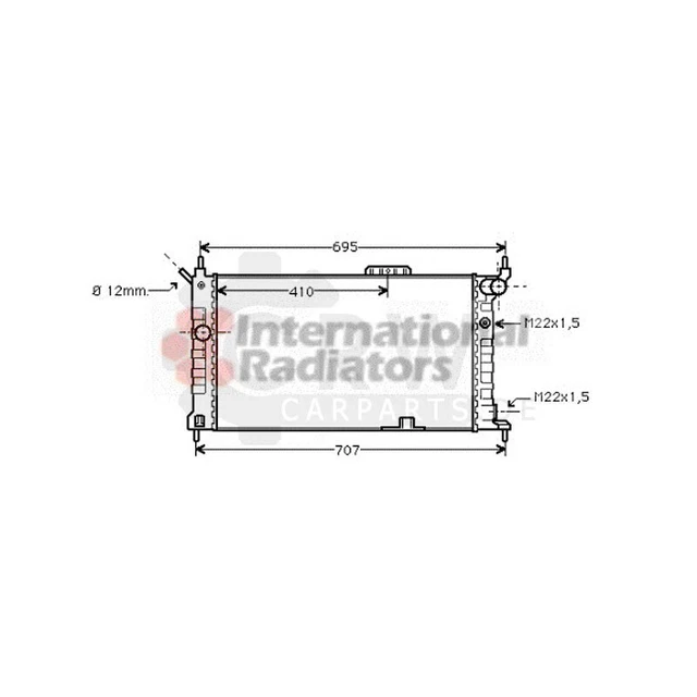 Van Wezel Radiatore Motore Per Hyundai I10 (2007-2013) – 1.1, 1.2, 1.1 CRDI, Con Accessori, Qualità IR PLUS - 2