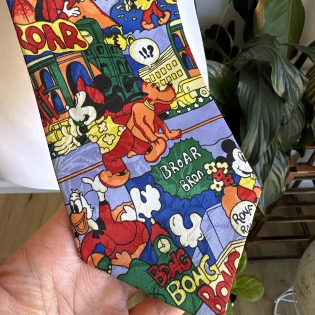 Vintage Neck Tie - Disney Mickey and Co Made in Korea 100% Polyester ‘Logo’s’