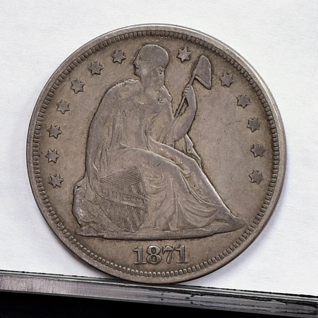 1871 Liberty Seated Dollar - VF (#51707-L)