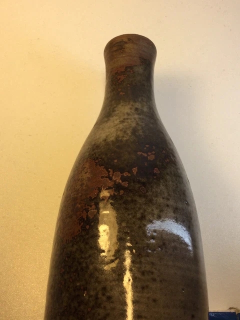 Vase Bouteille De Thierry Chantal Robert, Gres Émaillé. Soliflore. Époque Capron 9