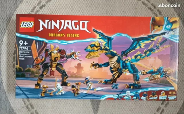 LEGO Ninjago 71796 Le Dragon Élémentaire Contre le Robot de l'Impératrice