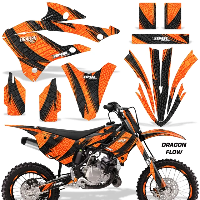 Dirt Bike Adesivi Grafiche Adesivo W# Per Kawasaki KX85 & KX112- 22 -a Dflusso O