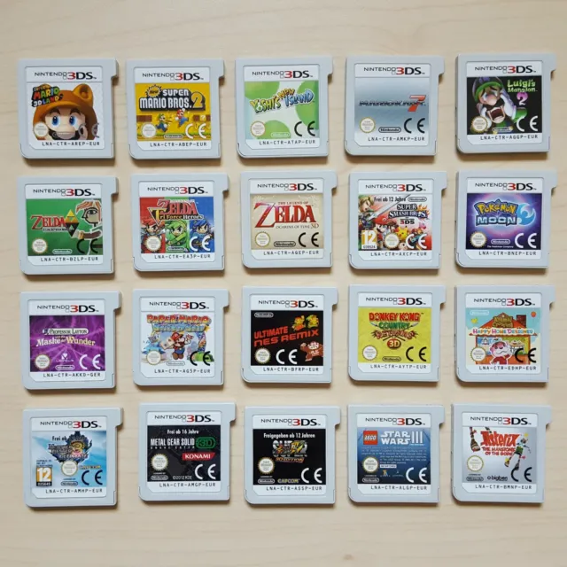 Nintendo 3DS Spiele Zelda Mario Bros. Smash Bros Layton Pokemon Donkey Rio uvm.