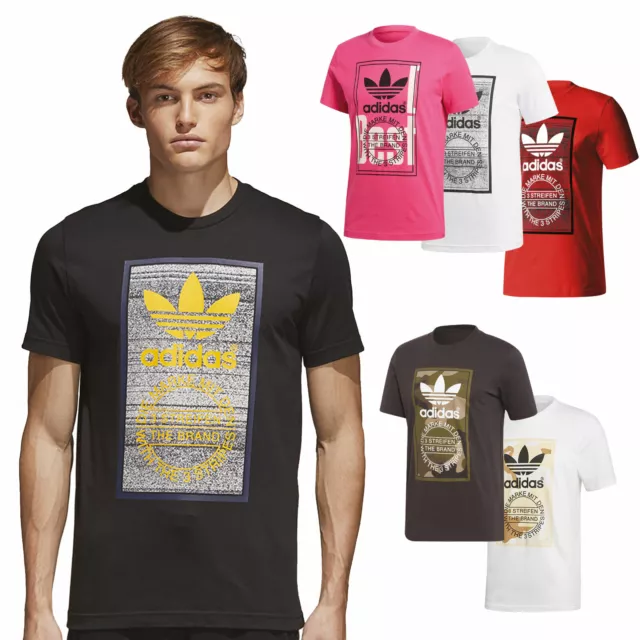 adidas Originals Tongue Label Tee Herren-Shirt T-Shirt Kurzarm Rundhalsshirt NEU