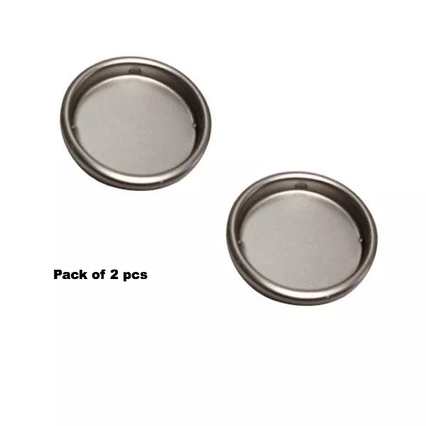2 pcs SATIN NICKEL 2-1/8" Pocket Door Bypass Closet Doors Flush cup Finger Pulls