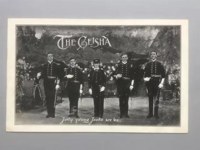 Portsmouth Theatre Royal c.1910 advertising postcard for 'The Geisha' musical