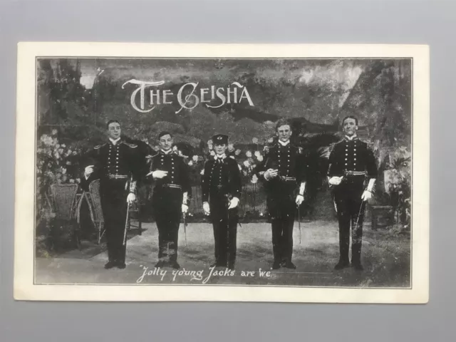 Portsmouth Theatre Royal um 1910 Werbepostkarte für das Musical ""The Geisha