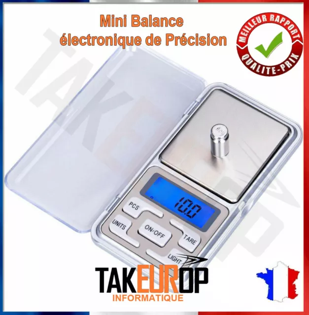 Balance électronique de Précision Mini 0.01g 500g 200g Pèse Poche Scale Bijoux