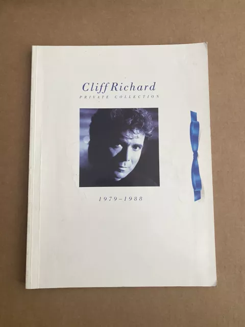 1989 songbook CLIFF RICHARD Private Collection 1979-1988 Sheet Music rare book