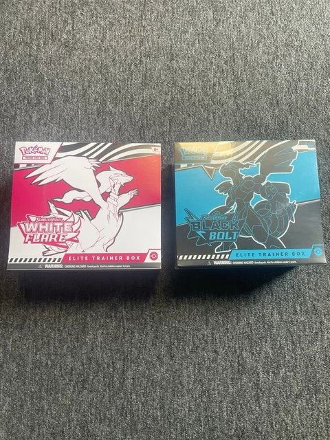 Pokemon TCG: Black Bolt & White Flare Elite Trainer Box (ETB) - English Edition, Brand New 2025