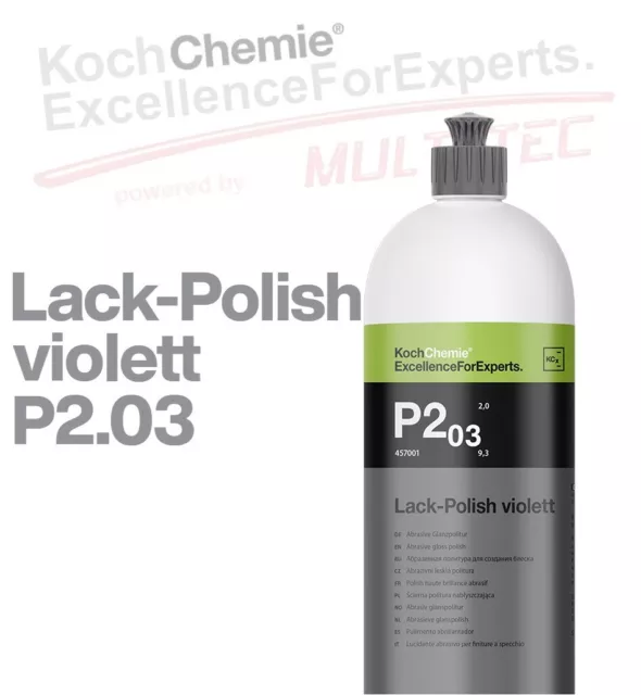 1 Liter Koch-Chemie P2.03 Lack Polish violett abrasive Glanzpolitur Politur