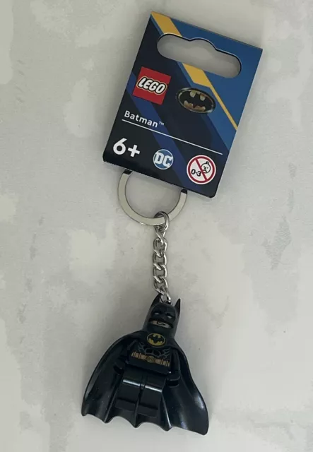 LEGO DC 1989 Batman Minifigure Keychain Metal Key Ring Set 854235 (NEW 2023)