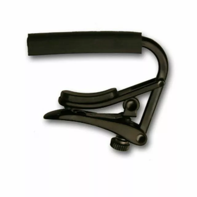 Shubb Electric  Steel String Guitar Capo 7.25 inch Radius Black C4K