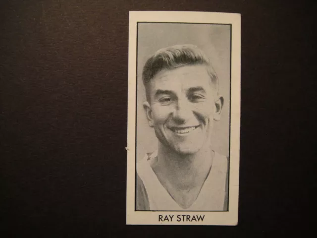D C Thomson Wizard Football Stars Of 1959 #18 Ray Straw  Coventry  Derby County
