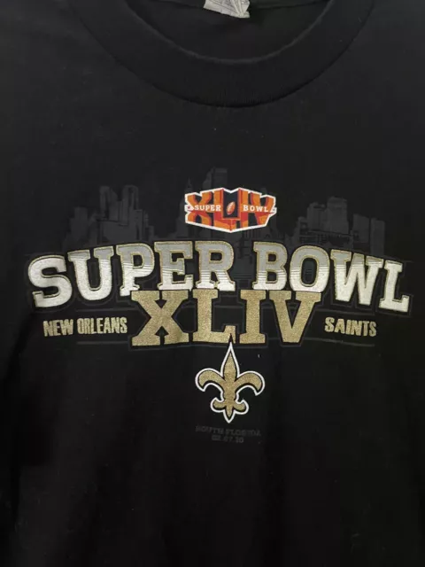 T-Shirt New Orleans Saints Herren Large Super Bowl Champions NFL 3