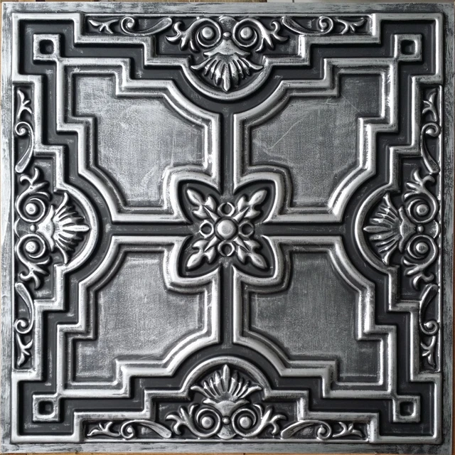Antique Ceiling tile Faux tin decor restaurant wall panel PL16 10pcs/lot