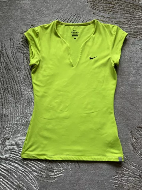 EUC Nike Women’s Golf Top Neon Lime Green Size S Small