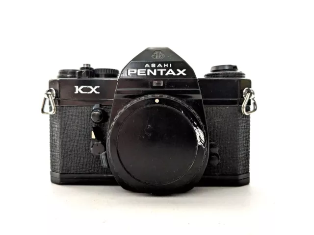 Asahi Pentax KX Black 35mm SLR Film Camera Body TESTED