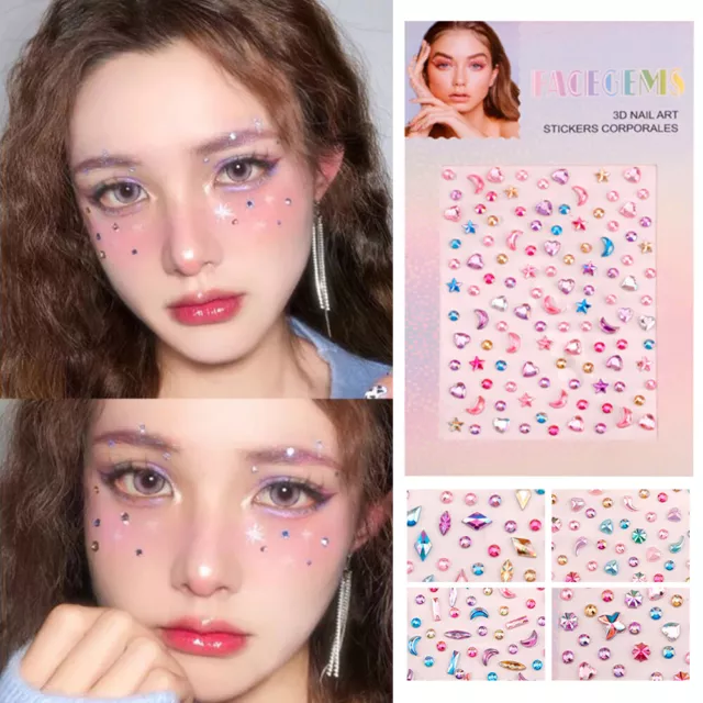 Face Decorations Facial Rhinestone Stickers Eye Face Stickers Diamond Stickers ♪