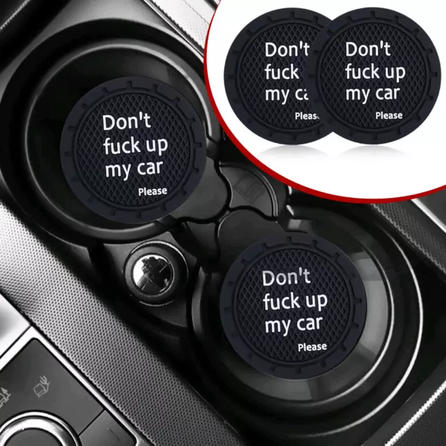 2× Auto Cup Holder Anti Slip Insert Coasters Pads Mats Car Interior Accessories