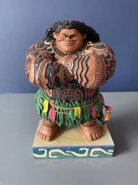 Disney Traditions Jim Shore Figure Rare Moana Showcase Maui Daring Demigod