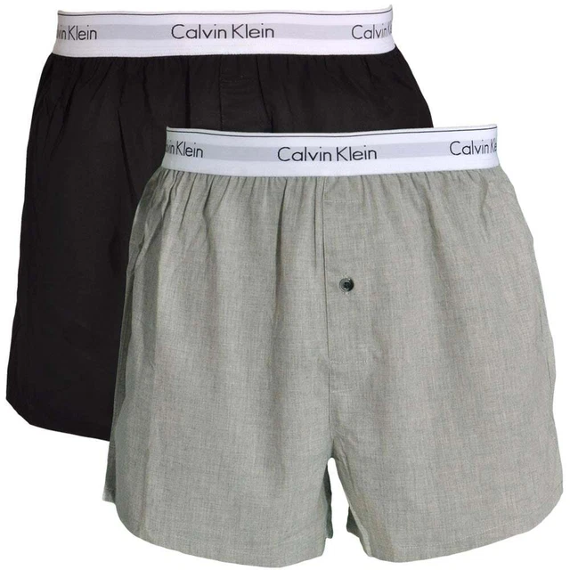 Calvin klein slim fit woven boxers outlet
