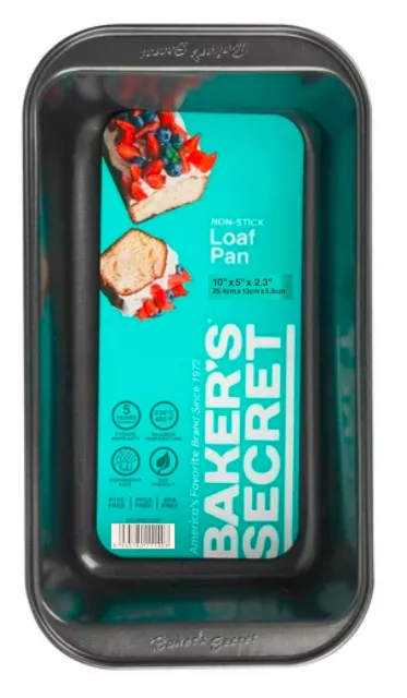 Baker's Secret Essentials Small Loaf Pan 10" x 5" x 2.3" - Lot of 2