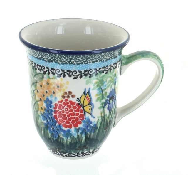 Blue Rose Polish Pottery Teresa Large Coffee Mug