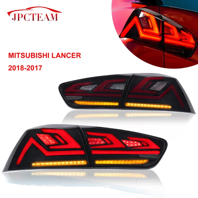 New Smoke LED Tail Light Rear Lamp For 08-17 Mitsubishi Lancer EX EVO X Sedan