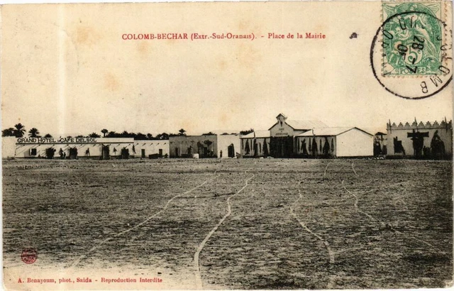 CPA AK Algérie-COLOMB-BÉCHAR-Place de la Mairie (238027)