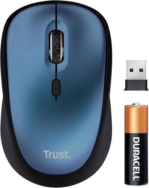 Mouse Wireless Ricaricabile – 2.4G E Bluetooth – LED RGB – Silenzioso – Ergonomico