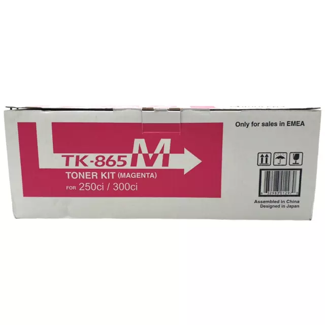 Kyocera TK-865M Magenta Toner Cartridge TK865M TASKalfa Printer Genuine Original
