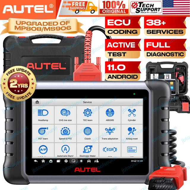 AUTEL MP808S BIDIRECTIONAL Scan Tool Key Coding Full System Diagnostic ...