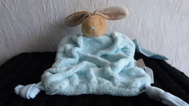 doudou   plat  lapin   kaloo plume   bleu