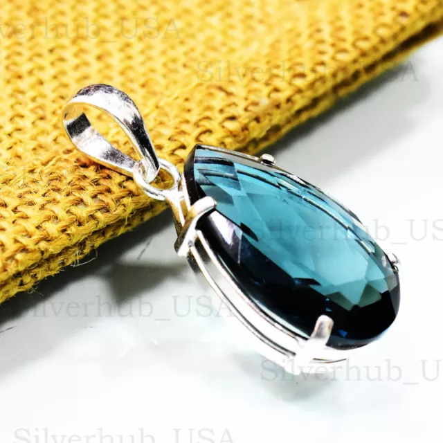 Tourmaline Gemstone 925 Sterling Silver Valentine Day Pendant Jewelry VV-347