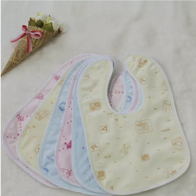 Newborn Toddler Infant Baby Boy Girl Bibs Waterproof Saliva Cartoon Towel :'h 3